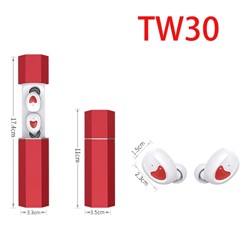 TWS TW30 матовые Bluetooth-наушники Беспроводные наушники Hands free-гарнитура