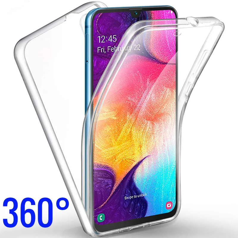 

360 Double TPU Case For Samsung Galaxy A50 A40 A30 A10 M10 J4 J6 J8 A6 A8 Plus 2018 S10 S9 Note 10 Pro 8 9 A3 A5 A7 2017 Cover