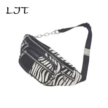 LJT bolsos de cintura para mujer moda al por mayor cadena pecho riñonera viaje cajero cinturón hip-hop Rock Vintage bolsas de trasero monederos para