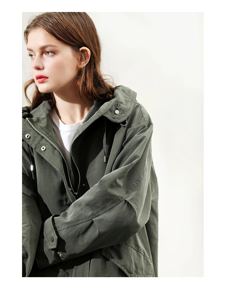 Yangxun осень китайский стиль Windcheater с капюшоном Windcheater для женщин Windcheater Тренч ZHI81398