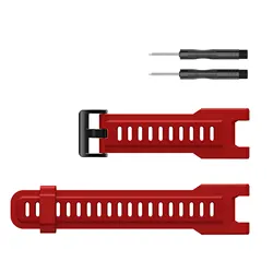 Silicone Bracelet Straps with Tool for Amazfit T - Rex (Lava red)