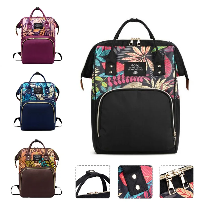 Nappy Backpack Bag Mummy Large Capacity Stroller Mom Baby Multi-function Waterproof Outdoor Travel Diaper Bags | Мать и ребенок
