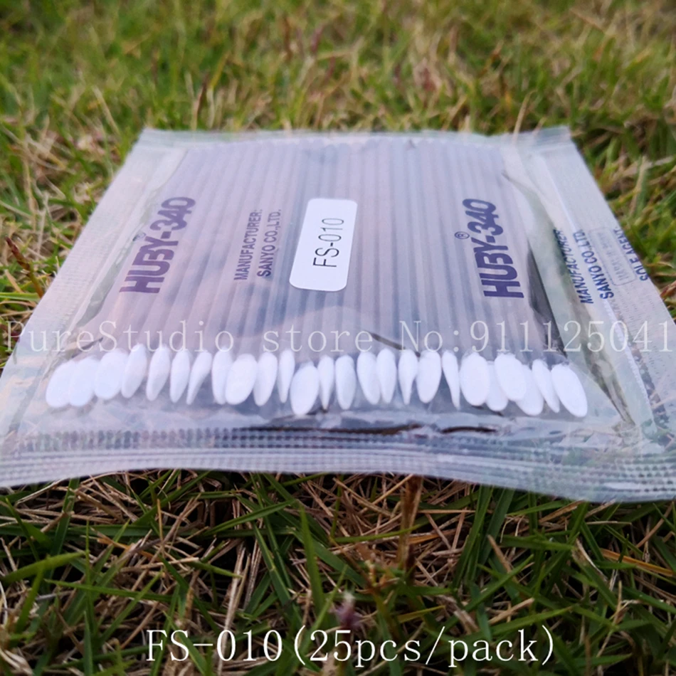 FS-010 Single Head Antistatic Cotton Swab - 25pcs/pack with Sanyo Huby-340 Plastic Rod and Flat Head, High-Quality and Useful. Description Image.This Product Can Be Found With The Tag Names Computer cleaners, Computer Office