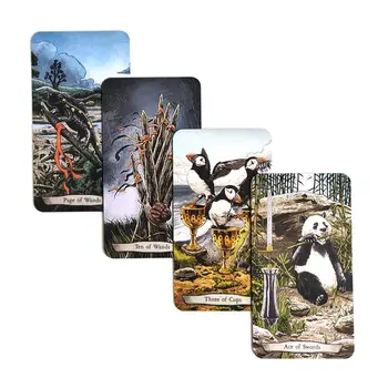 

78 Pcs/Set Tarot Cards Deck Board Games Card New Animal Totem Tarot Card Family Children Gaming Supplies