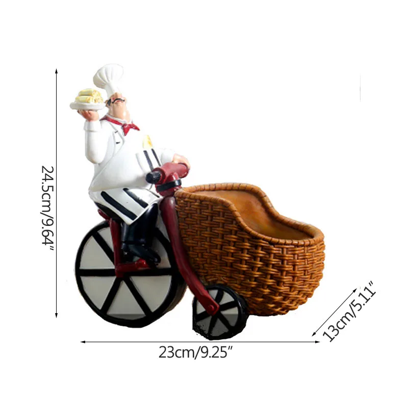Cycling Chef Strongwell Европейская шеф-повара винная полка из смолы ремесла западный ресторан украшения для дома кухня винный шкаф окно - Цвет: Cycling Chef
