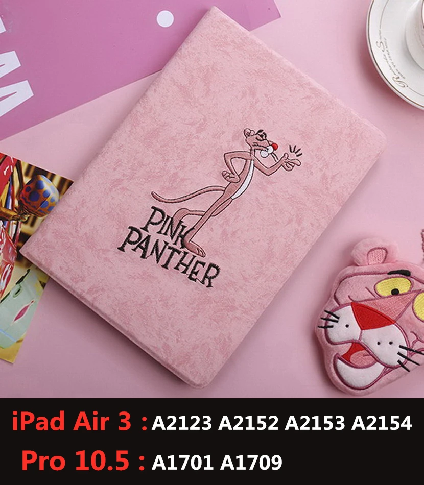 3D с вышитыми героями мультфильмов чехол для нового ipad 9.7inch '3/2/1'mini123/45/для ipad 234 Pro9.7 Искусственная кожа умного сна