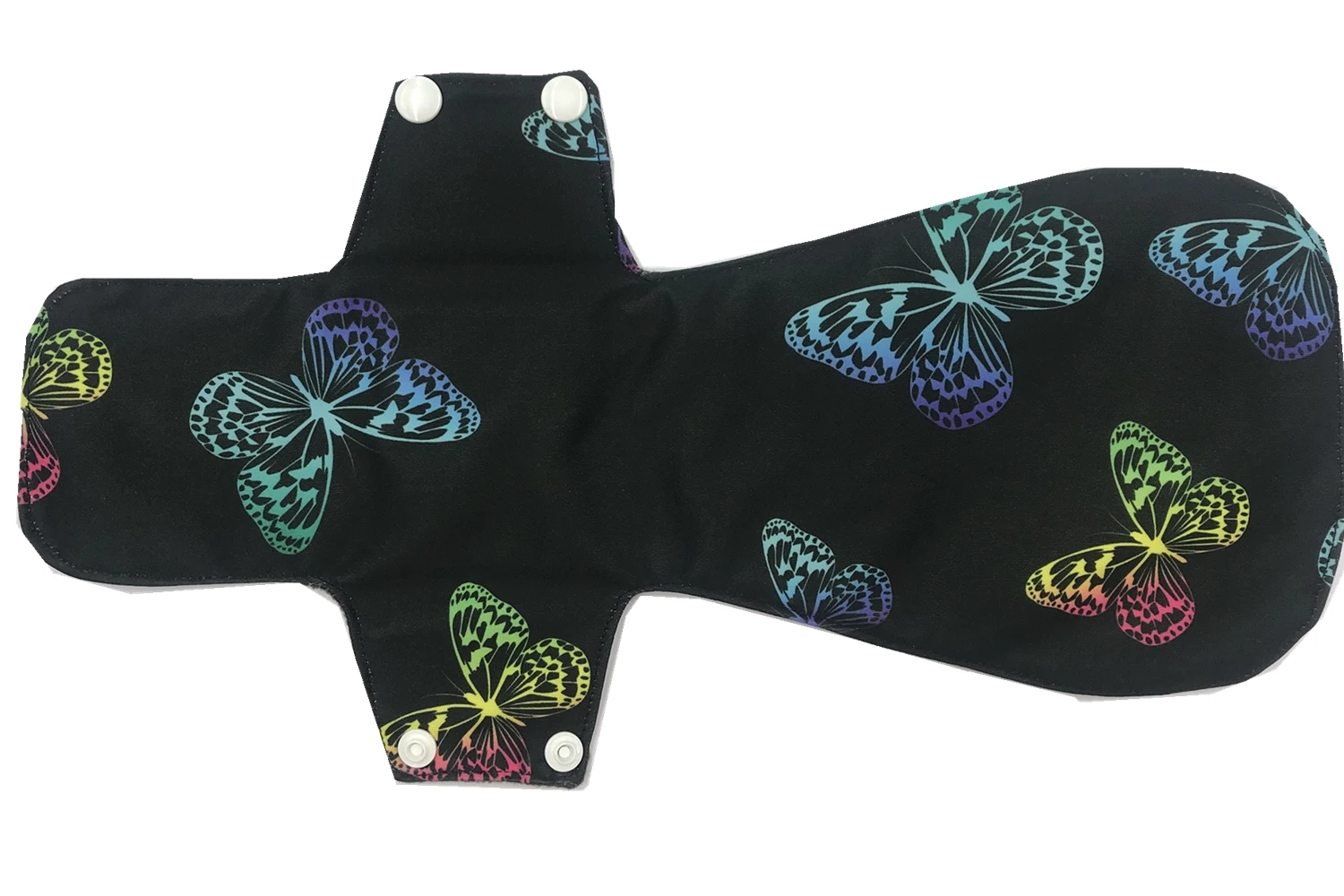 JUTESK's 5 pieces14 Inch / 35.4cm Overnight Charcoal Bamboo Mama Cloth/ Menstrual Pads/ Reusable Sanitary Pads