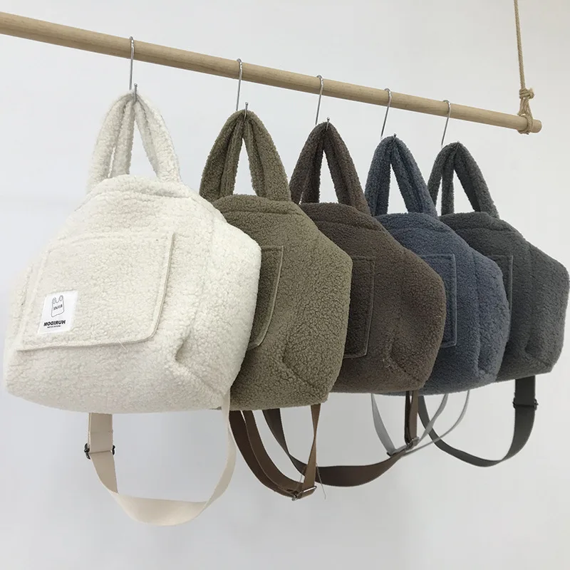 Женская зимняя плюшевая сумка Bolsos повседневная универсальная сумка-мессенджер