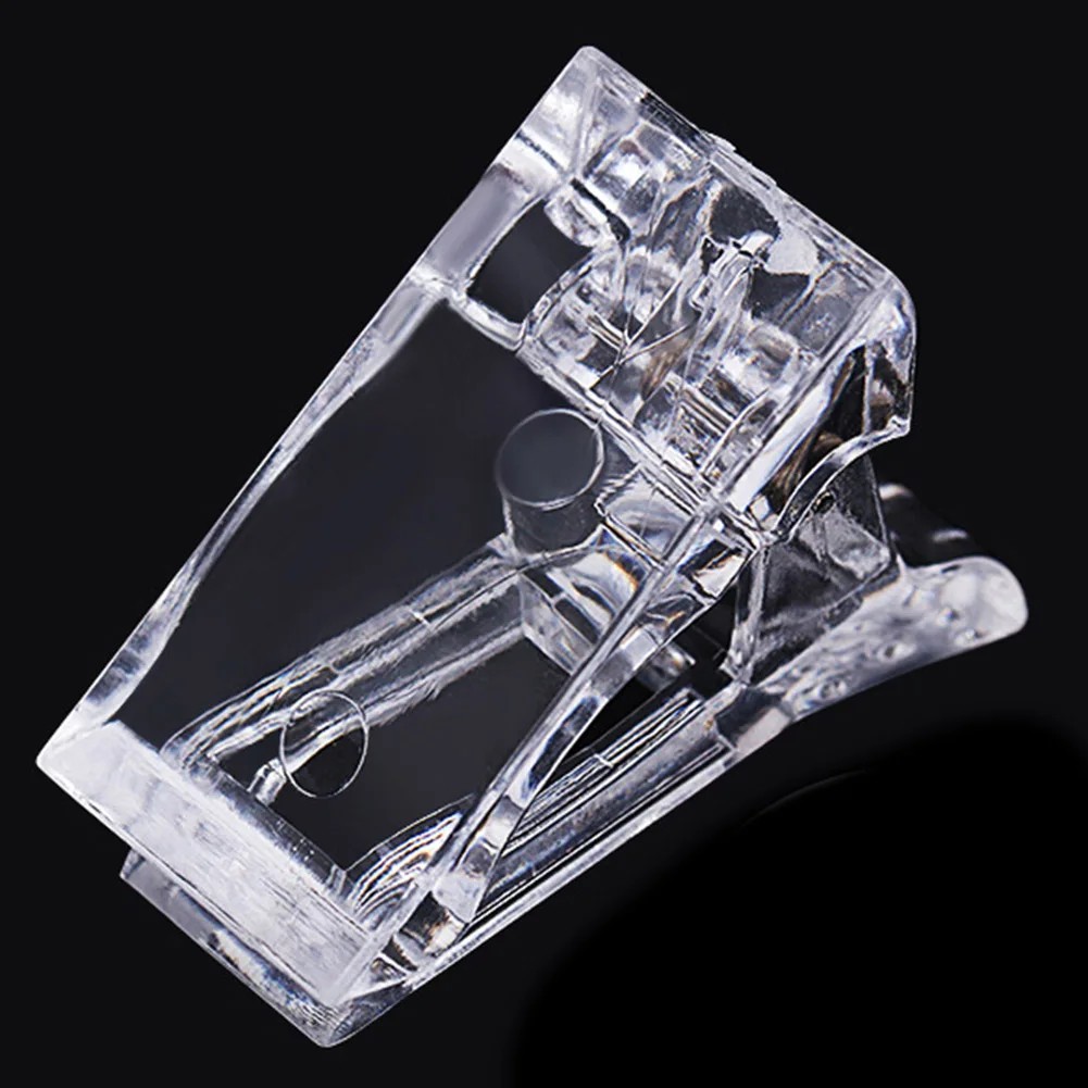 11.11 Nail Extension Glue Fixed Clip Fibernail Tips Holder UV Gel Builder Shaping Tool False Nails Fixed Clip Nail Art Tools New
