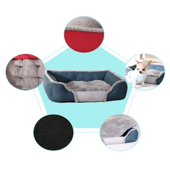 

Free ship Pet Bed Paw Pet Sofa Dog Bed Waterproof Bottom Soft Plush Nest Basket for Cat Puppy