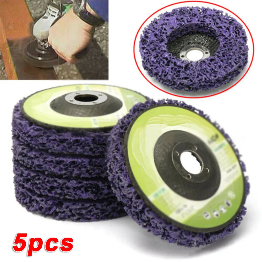 5 шт./компл. ржавчины полировальные диски шлифовальные домохозяйств колеса 46 Грит абразивные инструменты 4 дюйма с подробным описанием отделка