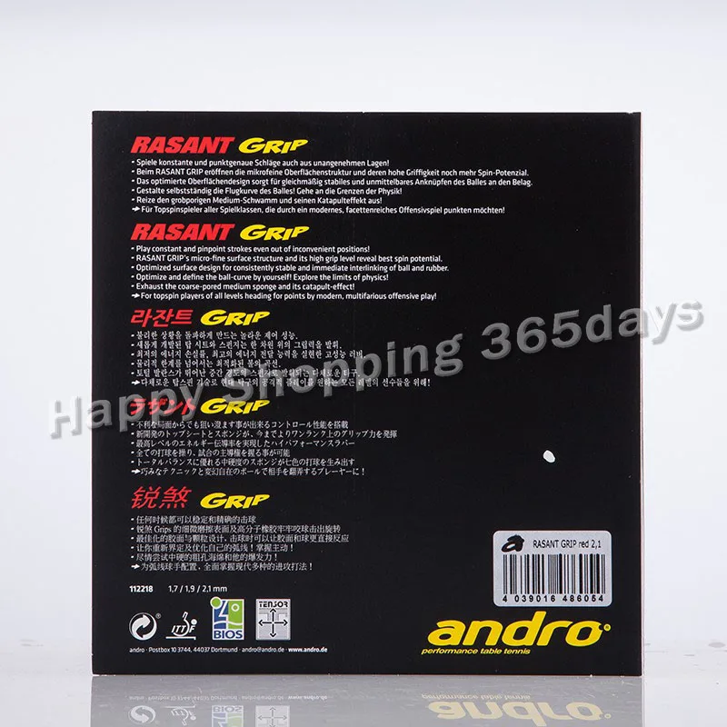 Andro RASANT GRIP прыщи для настольного тенниса резиновая губка для пинг-понга Tenis De Mesa