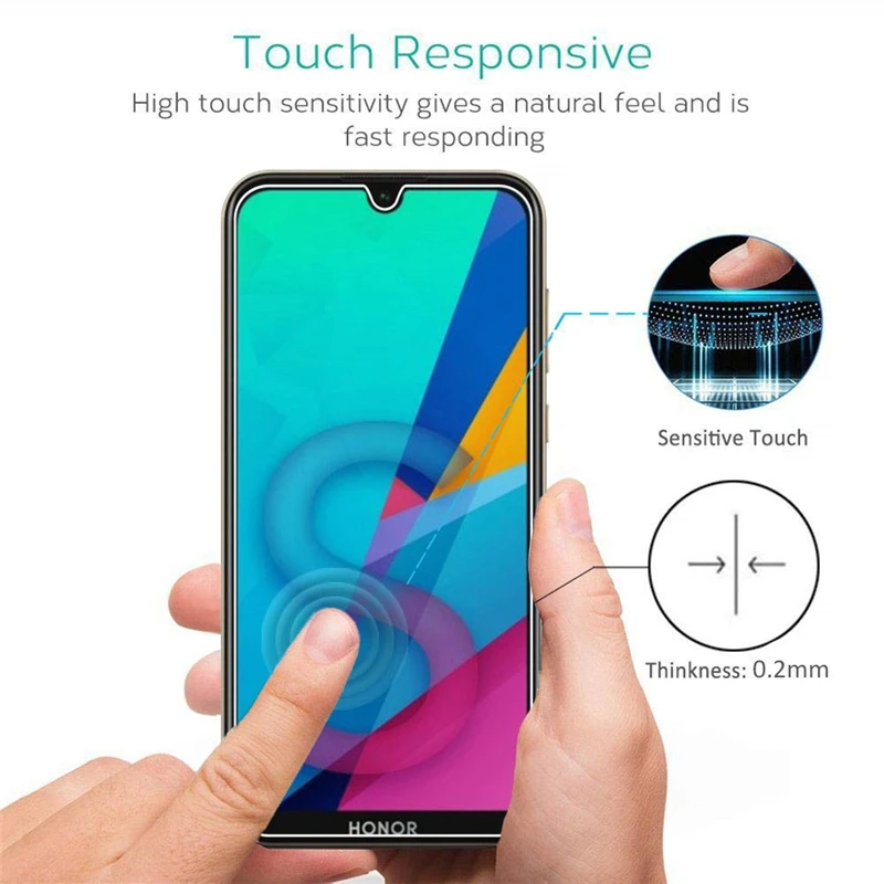2 шт Защитное стекло для Huawei Honor 8S 8A 8X 8C KSA KSE LX9 9H протектор экрана для Honor 10i HRY-LX1T 10 Lite закаленная пленка