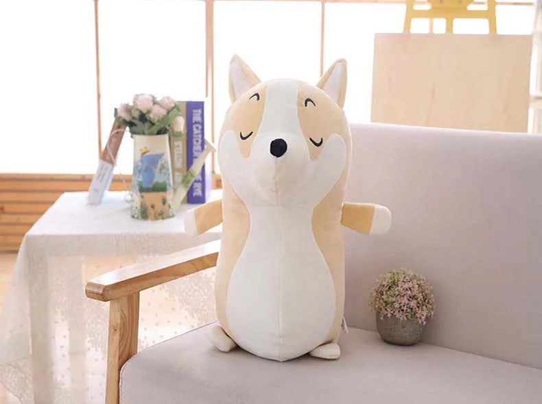 1 шт. 45/70 см Kawaii/мягкие лежа жира Косплей Shiba «Лисья Секретная служба»(Inu собака плюшевые игрушки, детские носки с принтом милых животных детские прекрасные подарки для детей Детский подарок