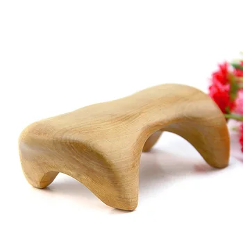 

Wooden Dog Massage Massage Stick Sweet Sandalwood Spine Massager Bladder by The Four Foot Massager Knead Ridge Rods