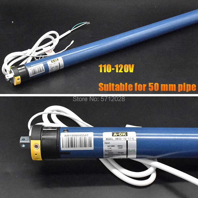 A-OK AM35-10/17-E Tubular Motor for Electric Roller Blinds And