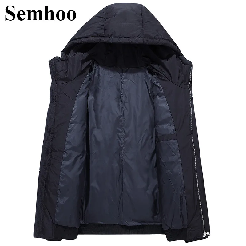 Winter New Down Jacket Men's Thick Warm Hooded Sports Men's Jacket Loose Casual Down Jacket Plus Size M-3XL