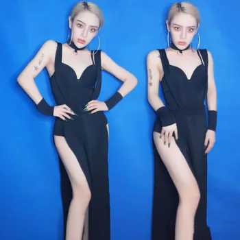 

Sexy Jazz Dance Costumes Women Nightclub Dress Pole Dance Performance Clothing Dj Bodysuit Gogo Dancers Rave Outfit DC3696