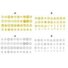 40Pcs Sacred Geometric Copper Orgonite Sticker Flower Life Tree DIY Energy Tower Pyramid Material Epoxy Resin Art Crafts