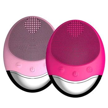

Electric Facial Cleansing Brush Sonic Silicone Electric Face Cleansing Brush Massage Blackhead Pore Cleanser Wireless Charging