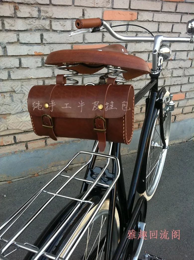Классическая модная велосипедная сумка Pannier, сумка для седла, винтажная велосипедная сумка для электровелосипеда, локомотив, 18 см* 10 см* 5 см