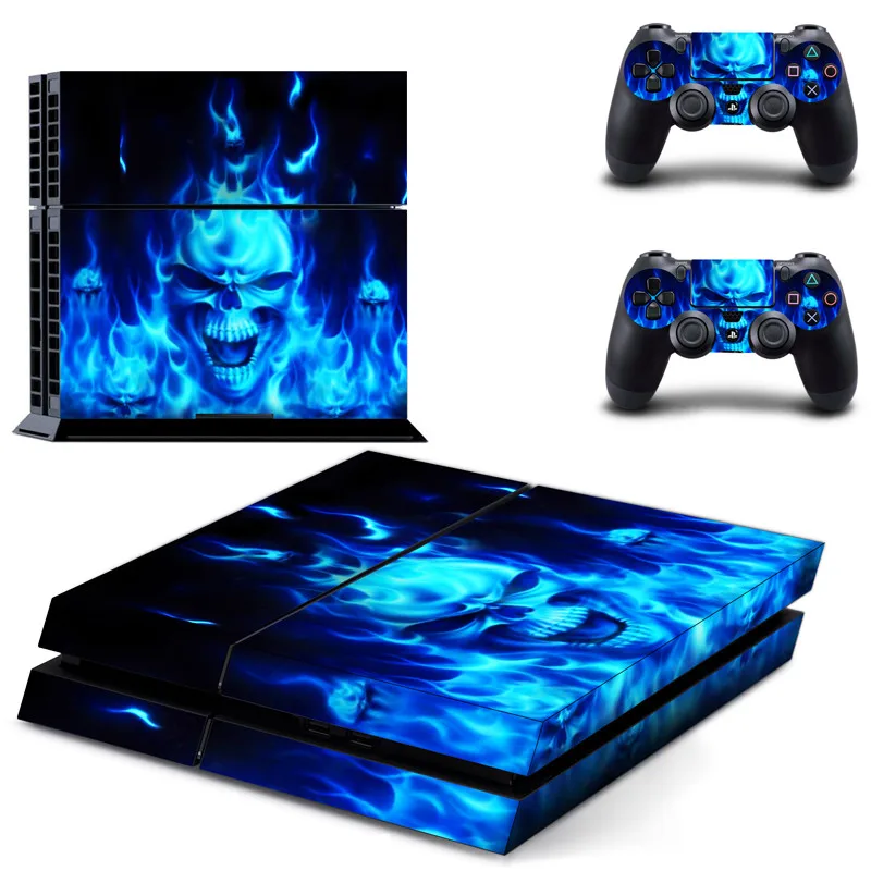 Наклейка s Blue Flame наклейка для PS4 PS 4 виниловая наклейка игровая станция 4 Pegatinas Adesivos для консоли playstation 4 и 2 контроллера