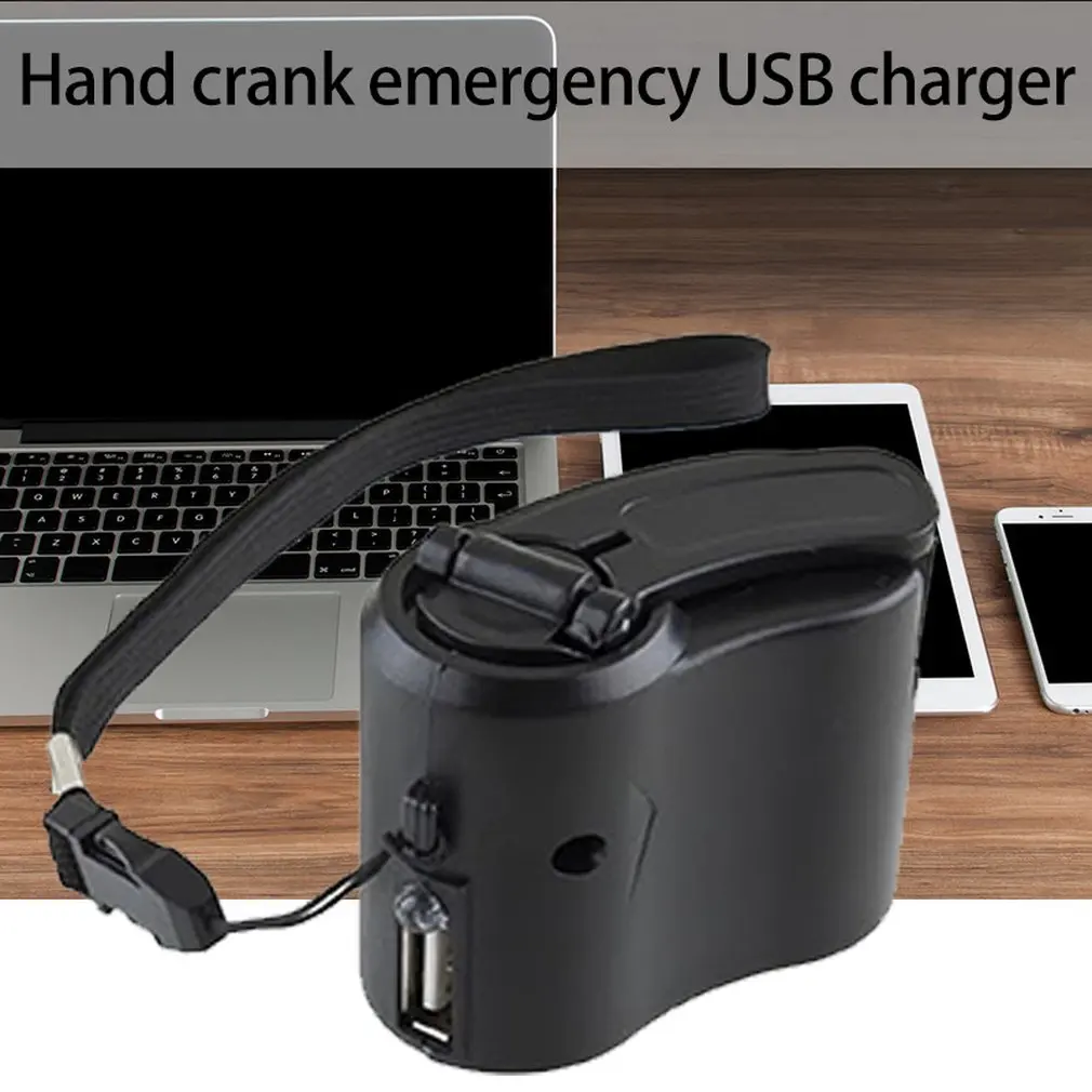 Mini Compact Hand Crank Charger Manual Generator Mobile Phone Emergency Charger Usb Charger Stay Connected