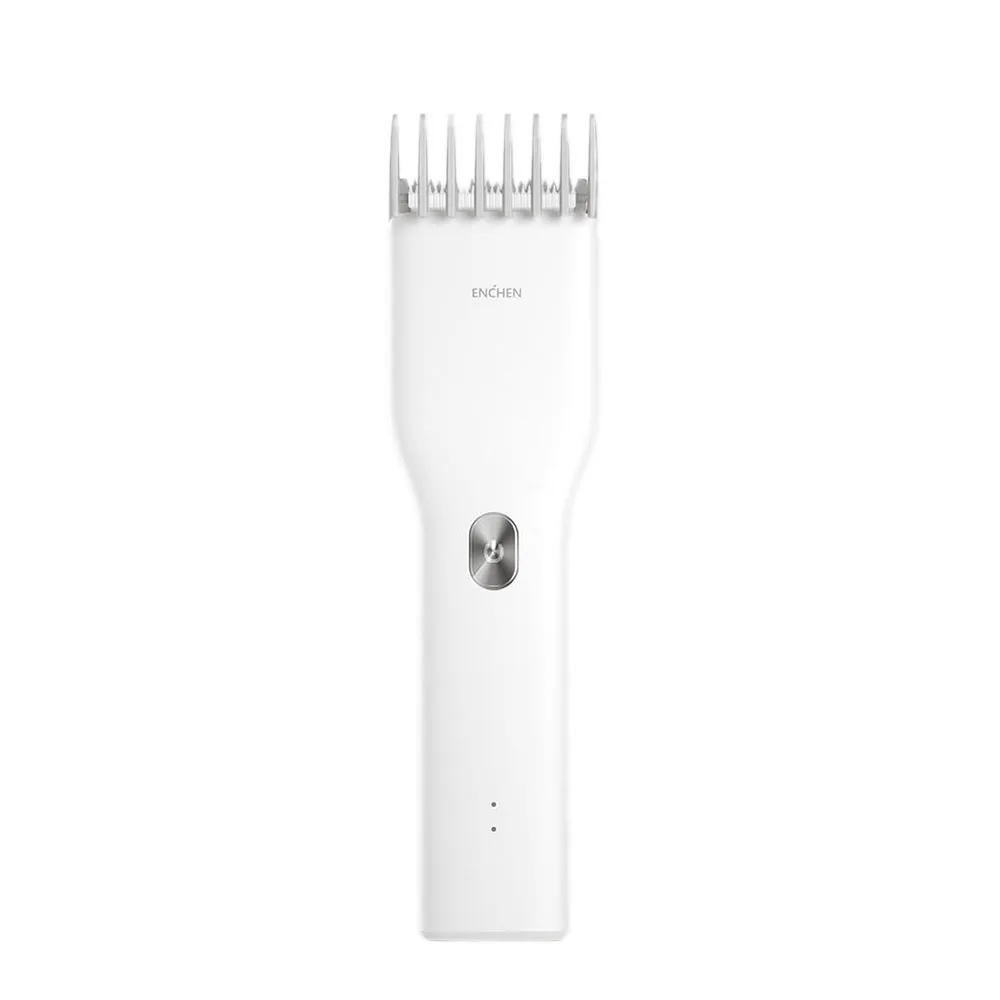ENCHEN Boost электрическая машинка для стрижки волос USB Перезаряжаемые два Скорость Керамика резак для быстрой зарядки для волос, триммер для волос, машинка для стрижки - Цвет: Белый