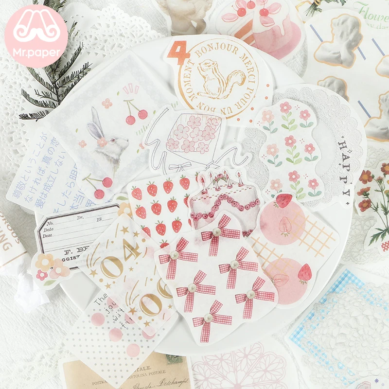 Mr. paper 40 шт./упак. конверт с бантом пакет Kawaii Techo Deco Наклейки Скрапбукинг пуля журнал костюмы наклейки на конверте