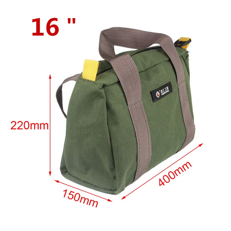 16 inch 1pc 1 шт., мужские ручные сумки для инструментов, Большая вместительная переносная сумка для инструментов, аппаратные отвертки, чехол, Ремонтный комплект, водонепроницаемые сумки - Цвет: 16 inch 1pc