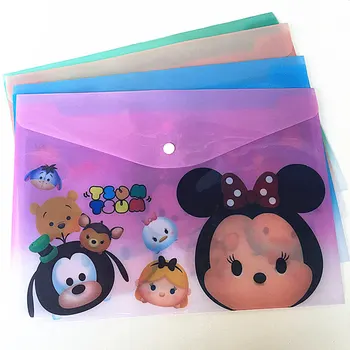 

Disney Mickey Minnie cartoon file bag Mickey Mouse cute stationery office School supplies student file folder A4