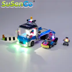 SuSenGo светодиодный световой набор для друзей обслуживание и уход за грузовиками строительные блоки комплект освещения совместим с 41348
