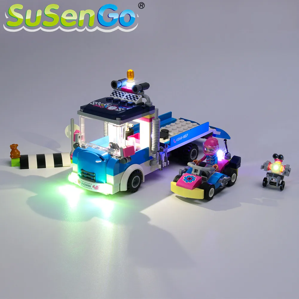 

SuSenGo LED Light Set For Friends Service & Care Truck Building Blocks Lighting Set Compatible with 41348 (Model Not Included)