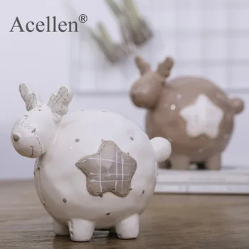 

Nordic Simple Cute Cartoon Cool Ceramic Lamb Piggy Bank Children's Room Home Desktop Creative Savings Furnishing Accessories