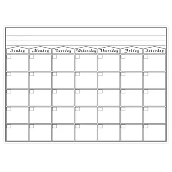 

Magnetic Dry Erase Calendar for Refrigerator Weekly and Monthly Planner Set Fridge
