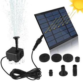 Tuin Decor Fontein Pomp Mini Solar Fontein Pomp Zonnepaneel Waterpomp Voor Garden Pool Vijver Decoratie