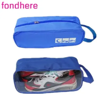 

FONDHERE Fashional casual sport student solid blue red and pink waterproof travel package shoe bag transparent receive package