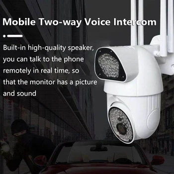 

1080P PTZ Wifi IP Camera Outdoor 4X Digital Zoom AI Human Detect Wireless Camera Audio 2MP Home Security CCTV Camera Monitor