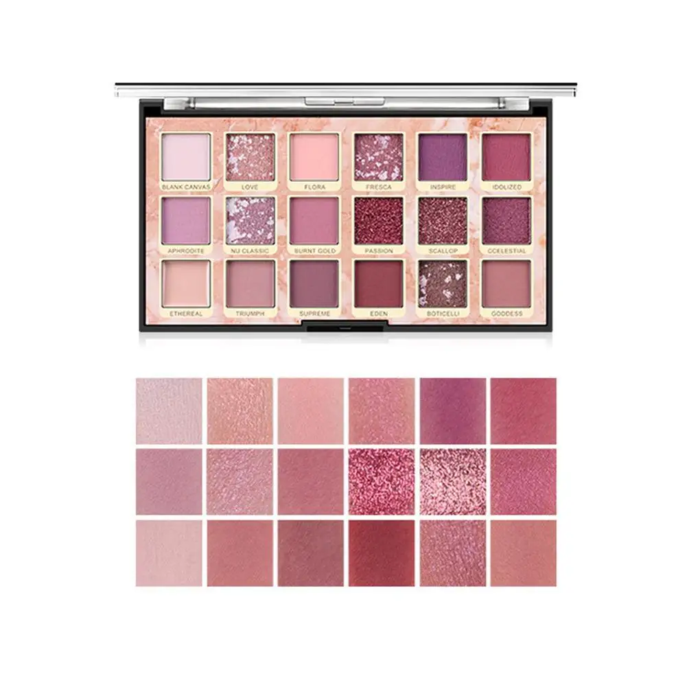 Горячая 18 цветов Тени для век пустынная Роза Gemakkelijk Make-Up Oogschaduw Schijf Netto Rode Make-Up Parelmoer Matte Oogschaduw
