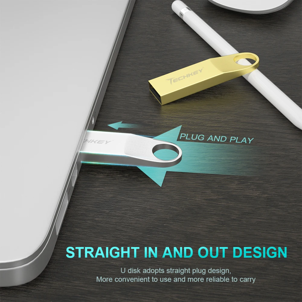 USB флеш накопитель techkey флешка на 4 ГБ 8 16 32 64 128 usb 2 0 карта памяти с пользовательским