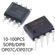 

10-100PCS/LOT OP07C SOP8 OP07CP DIP8 OP07CDR SOP-8 OP07 SOP/DIP DIP-8 New And Original IC CHIP