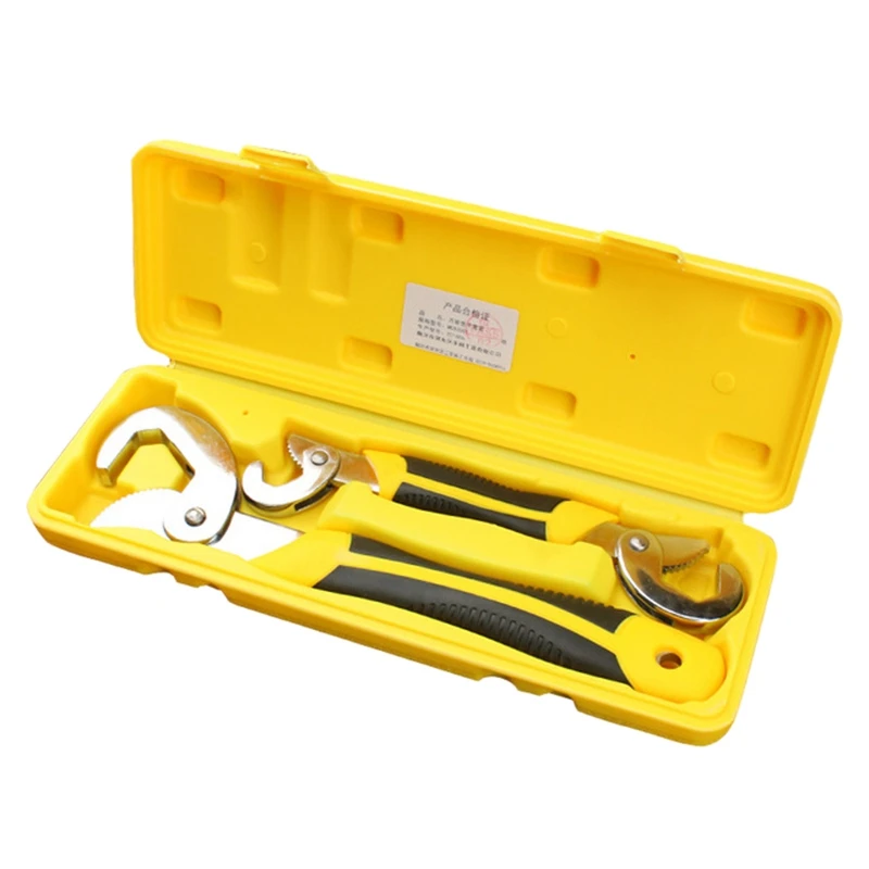 

BESTMulti-Functional Quick Adjustable 6-32Mm Wrench Universal Carbon Steel Pipe and Bolts Nuts Spanner Tool