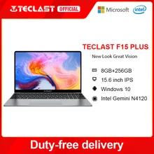 Teclast F15 Plus 15.6 Inch 1920x1080 FHD Ultra Light Laptop 8GB RAM 256GB SSD Intel Gemini Lake N4120 Windows 10 USB3.0 Notebook