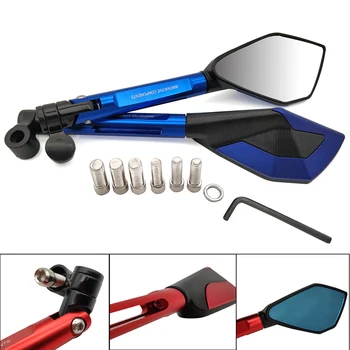 

Universal Motorcycle Rearview Mirror CNC Aluminum View Side Mirrors For Suzuki GS 550M X 600 1100F Katana GSX550 GSXR 1000 1100