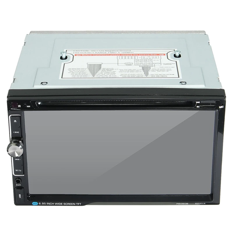 7 дюймов 2 Din 52W x 4 Универсальный автомобильный стерео Dvd радио плеер Bluetooth Fm Mp3 Mp4 Радио Aux развлечения мультимедийный плеер F6060B