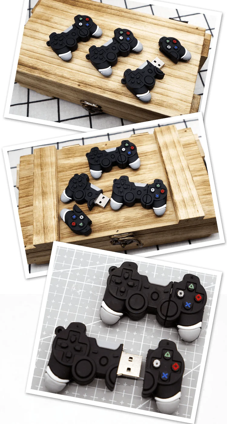 Игровой контроллер с милыми героями мультфильмов, usb 2,0, флеш-накопитель, 8 ГБ, 16 ГБ, 32 ГБ, диск на ключ, реальная емкость, 64 ГБ, 128 ГБ, usb память, свободная емкость, подарок
