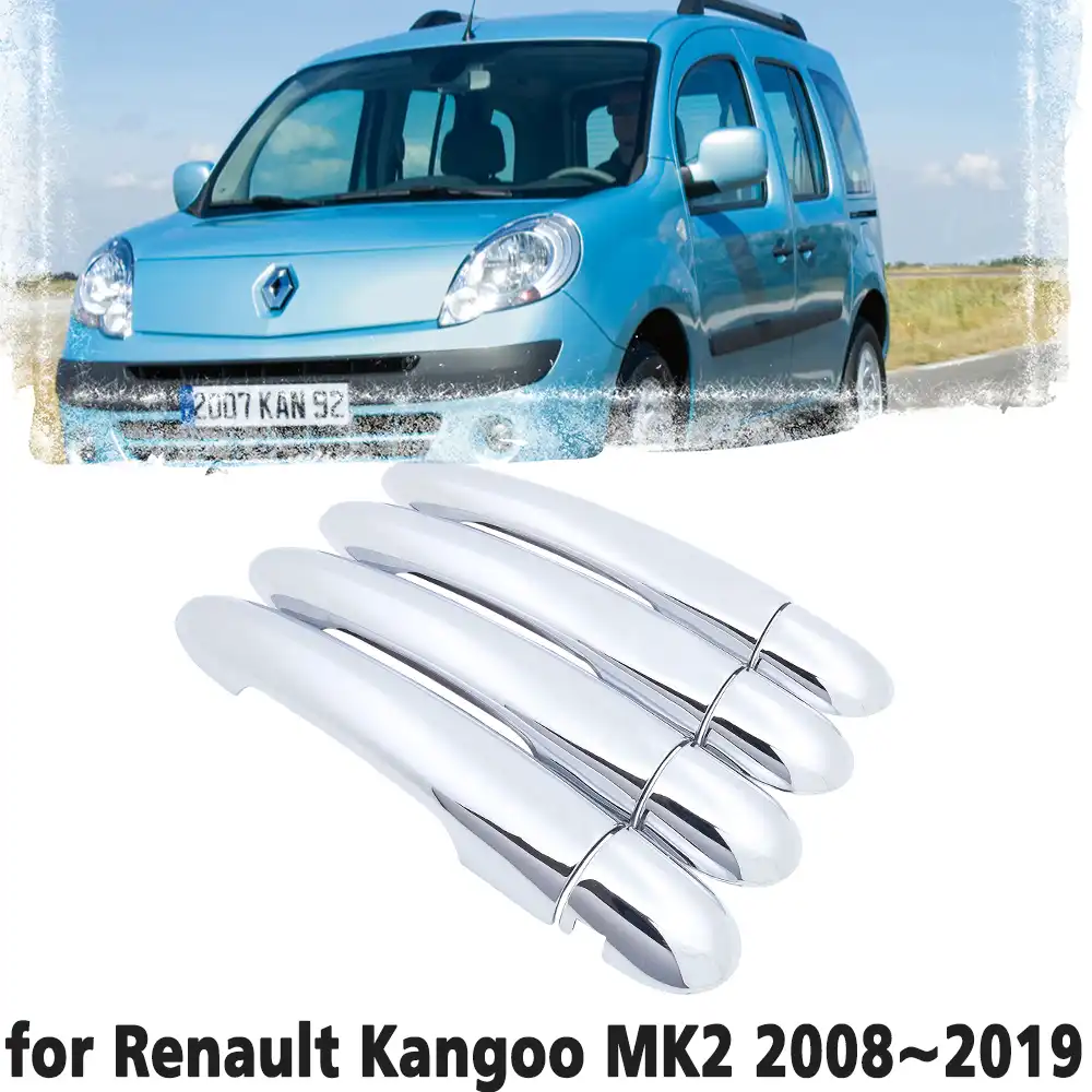 高級クロームドアハンドルカバー保護カバールノーカングーmk2 08 19カー用品ステッカー09 10 11 12 車のステッカー Aliexpress