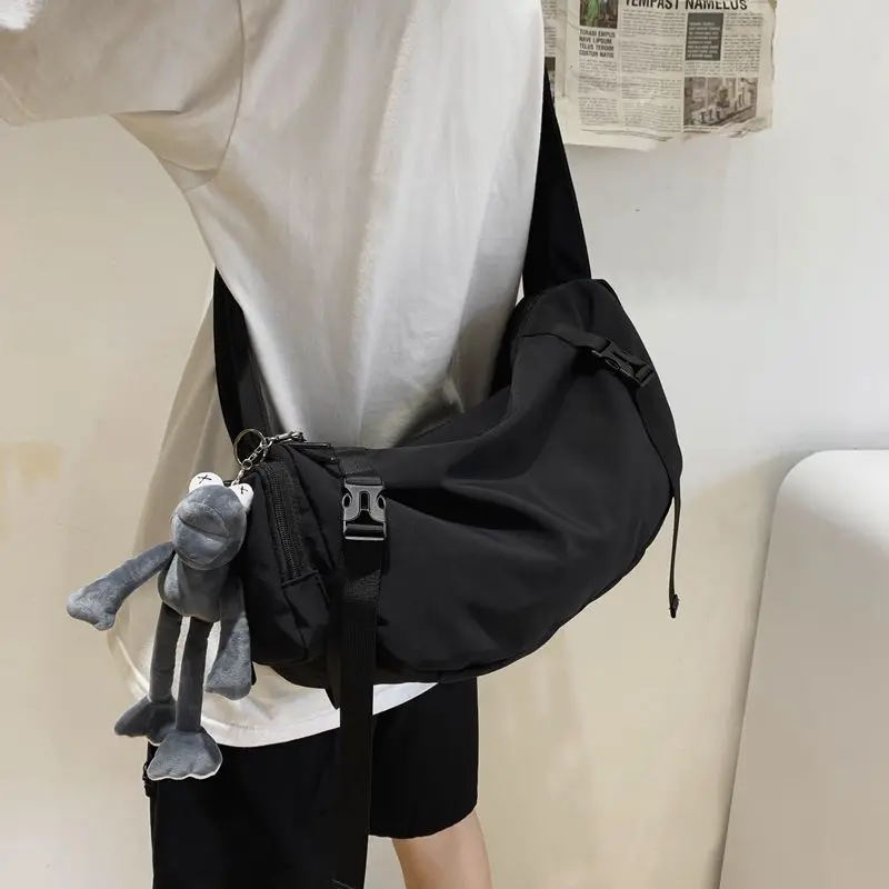 Japanese Functional Nylon Sling Bag Neutral Large Capacity Shoulder Handbags Crossbody Bags for Women Girl Messenger Tas crossbody bag women shoulder bag women messenger bag
