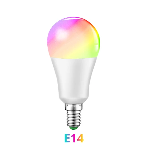 E14 15 Вт WiFi Ampoule светодиодный E27 RGBW умная лампочка B22 E14 RGB WiFi лампа интеллектуальная лампада alexa google home Echo google Assistant - Испускаемый цвет: E14