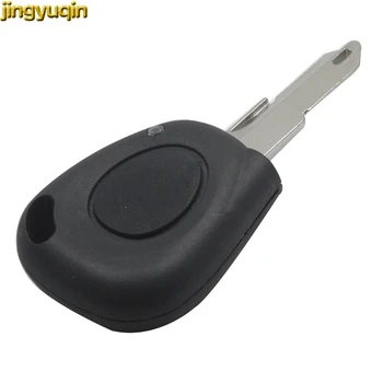 

Jingyuqin 10ps Replacement 1 Button Remote Car Key Case Shell Cover Fob Fit For RENAULT Megane Clio Scenic IR